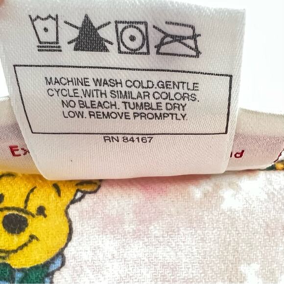 VTG Disneyland Nightgown Shirt Dress S/M Winnie the Pooh Eeyore Piglet Tigger - Picture 9 of 10